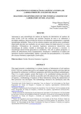 diagnosis and optimization of the internal logistics