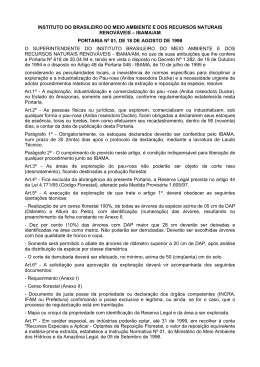 ibama/am portaria n&ordm; 01, de 18 de agosto de 19