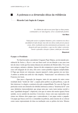 A pobreza e a dimens&atilde;o &eacute;tica da milit&acirc;ncia