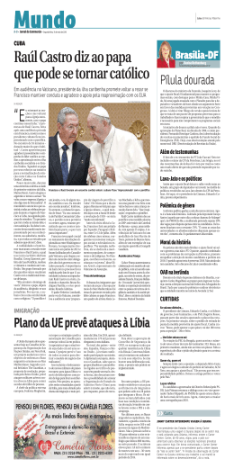 Raúl Castro diz ao papa que pode se tornar católico
