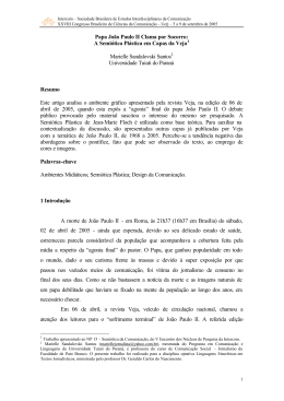 Papa Jo&atilde;o Paulo II Clama por Socorro: A Semi&oacute;tica