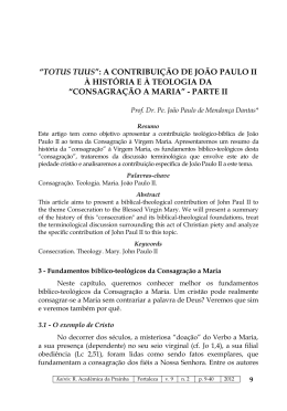 a contribui&ccedil;&atilde;o de jo&atilde;o paulo ii &agrave; hist&oacute;ria e &agrave; teologia da