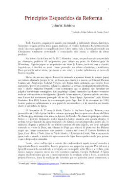 Princ&iacute;pios Esquecidos da Reforma