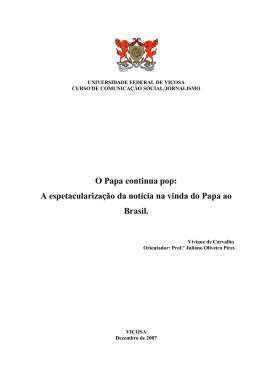 arquivo  - Curso de Comunica&ccedil;&atilde;o Social/Jornalismo da UFV