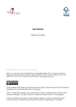 Introdu&ccedil;&atilde;o - SciELO Livros