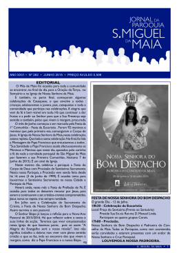 Junho de 2015 - Par&oacute;quia da Maia