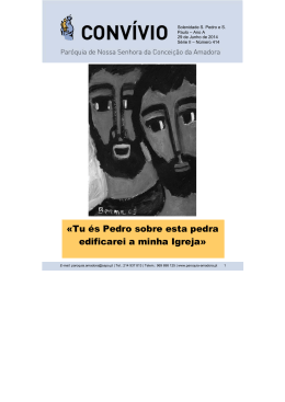 Solenidade de S. Pedro e S. Paulo – Ano A