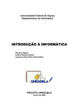 Apostila do Curso - Departamento de Inform&aacute;tica