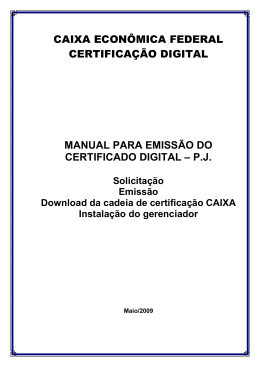 do Manual da CAIXA