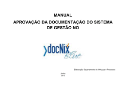 Manual - Aprovação Documentação Docnix
