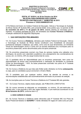 Edita 18/2014 - Cursos a Distância - 1 retificação
