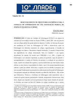 desenvolvimento de prontu&aacute;rio eletr&ocirc;nico para &agrave;