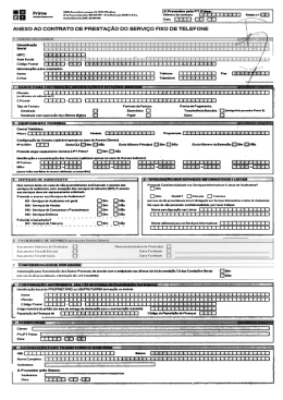 ANEXO AD CONTRATO DE PRESTAÇÃO DO SERVIÇO