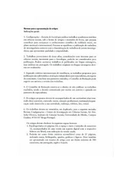 Normas para apresentação de artigos