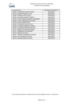 Resposta aos Recursos Contra o Resultado Preliminar