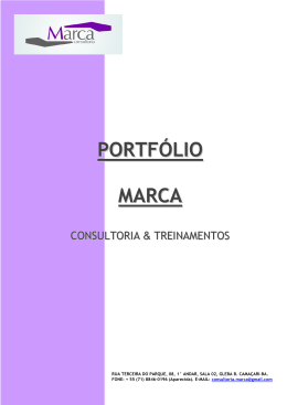 PORTFÓLIO MARCA - Marca Consultoria & Treinamentos