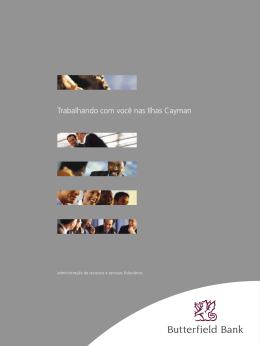 Trabalhando com voc&ecirc; nas Ilhas Cayman
