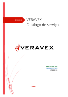VERAVEX Cat&aacute;logo de servi&ccedil;os