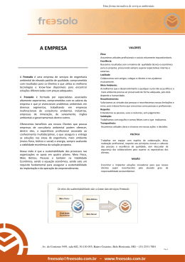 A EMPRESA - Freesolo