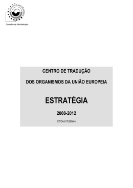 Estrat&eacute;gia para 2008-2012