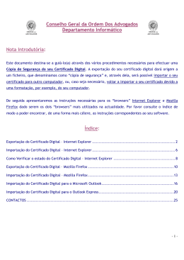 C&oacute;pia de Seguran&ccedil;a do Certificado Digital