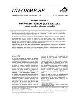 Governo Eletr&ocirc;nico - Compras Eletr&ocirc;nicas (B2B e B2G