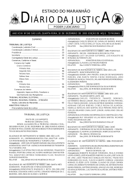 di&aacute;rio da justi&ccedil;a - Portal do Poder Judici&aacute;rio do Estado do Maranh&atilde;o