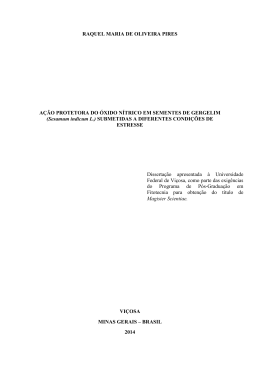 (Sesamum indicum L.) SUBMETIDAS A DIFERENTES - Locus