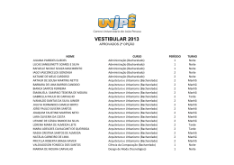 VESTIBULAR 2013