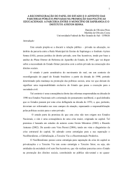 AP01 - O Estado e as Politicas Educacionais no Tempo Presente