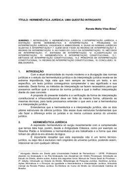 HERMEN&Ecirc;UTICA JUR&Iacute;DICA - Uni&atilde;o das Escolas do Grupo FAIMI