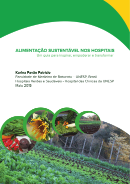 ALIMENTA&Ccedil;&Atilde;O SUSTENT&Aacute;VEL NOS HOSPITAIS