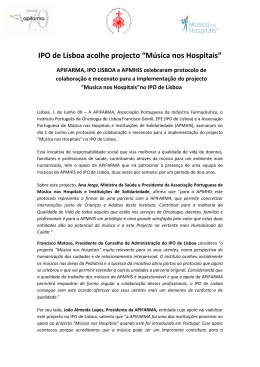 IPO de Lisboa acolhe projecto &ldquo;M&uacute;sica nos Hospitais&rdquo;