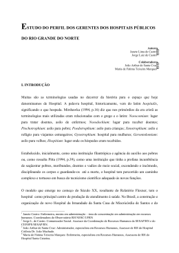 Estudo do perfil dos gerentes dos hospitais