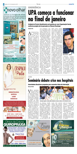 Seminário debate crise nos hospitais