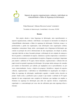 Impacto de aspectos organizacionais, culturais e individuais na