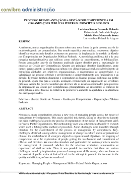 processo de implantação da gestão por competências