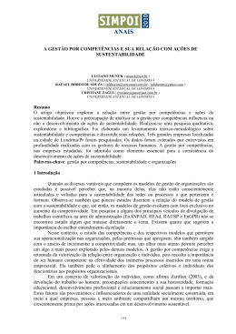A GEST&Atilde;O POR COMPET&Ecirc;NCIAS E SUA RELA&Ccedil;&Atilde;O COM