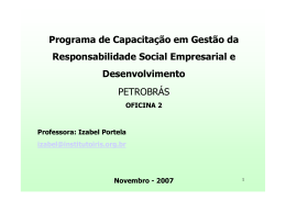 Apresentação Petrobras Marketing