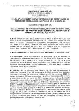 j! - Deb&ecirc;ntures | Certificado de Receb&iacute;veis Imobili&aacute;rios | Nota