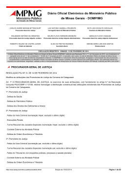 procurador-geral de justi&ccedil;a - Minist&eacute;rio P&uacute;blico de Minas Gerais