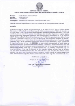 sERvIço Púauco FEDERAL I - CREA-AP