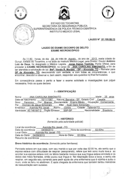 Laudo Oficial