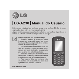 LG-A230 Manual do Usu&aacute;rio