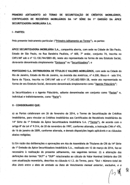 14ª Série_ 1º Aditamento ao Termo de Securitização