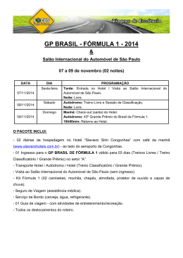 GP BRASIL - FÓRMULA 1 - 2014