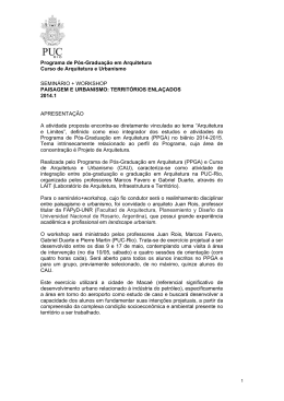 programa e cronograma - Cau Puc-Rio
