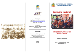 Seminário UFSC 2015 - Programa de Pós