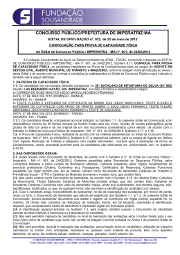 concurso público/prefeitura de imperatriz-ma