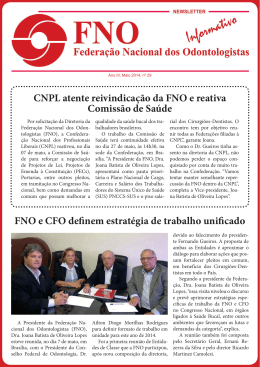 CNPL atente reivindicação da FNO e reativa Comissão de Saúde